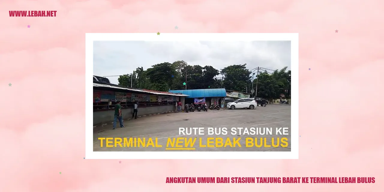 Angkutan Umum dari Stasiun Tanjung Barat ke Terminal Lebah Bulus