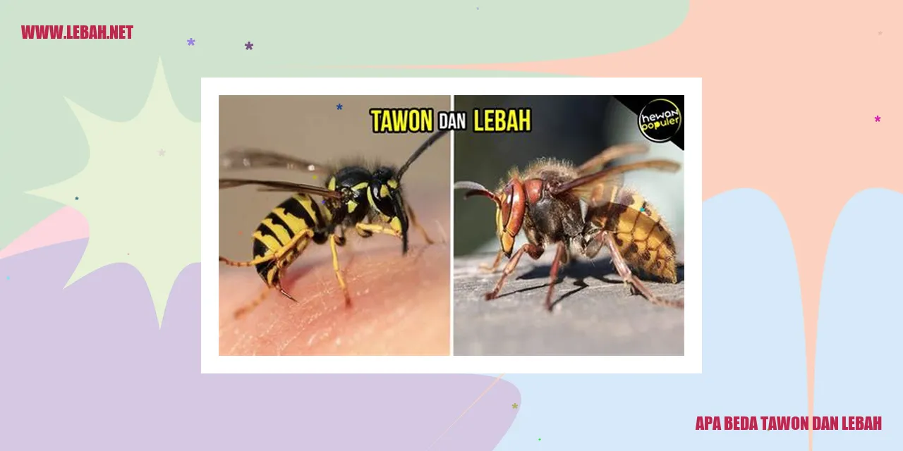 Tawon dan Lebah