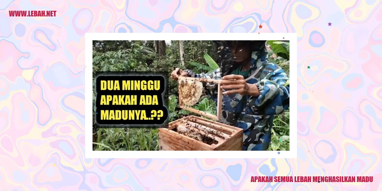 lebah menghasilkan madu