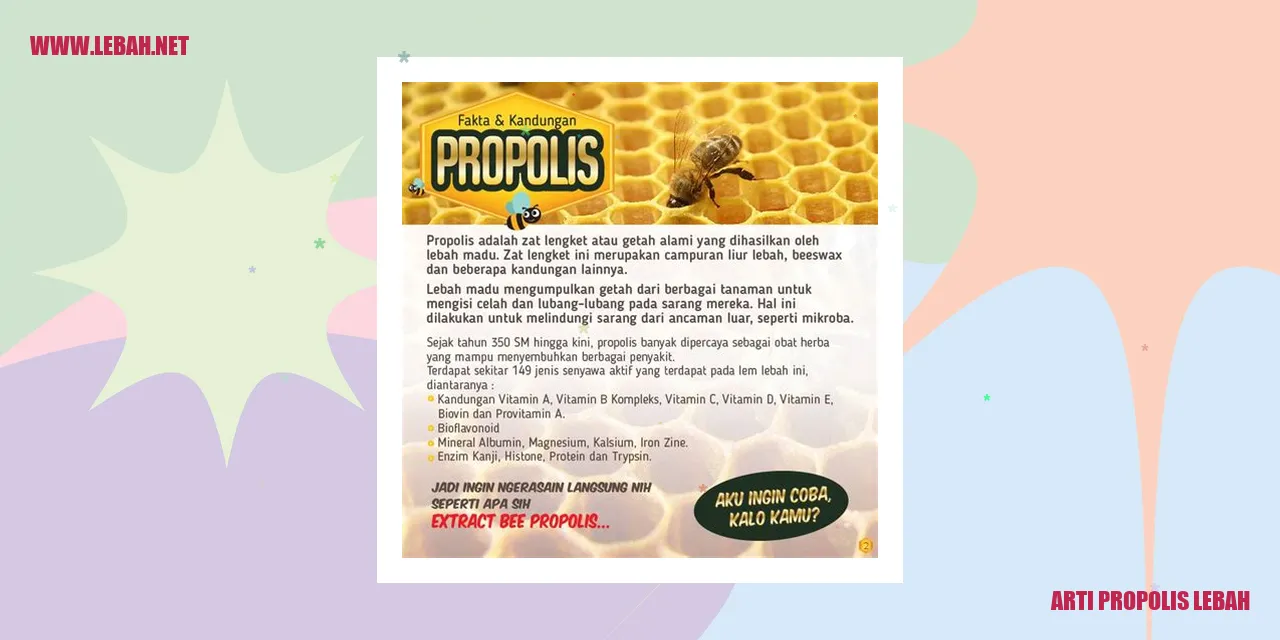 Gambar arti propolis lebah