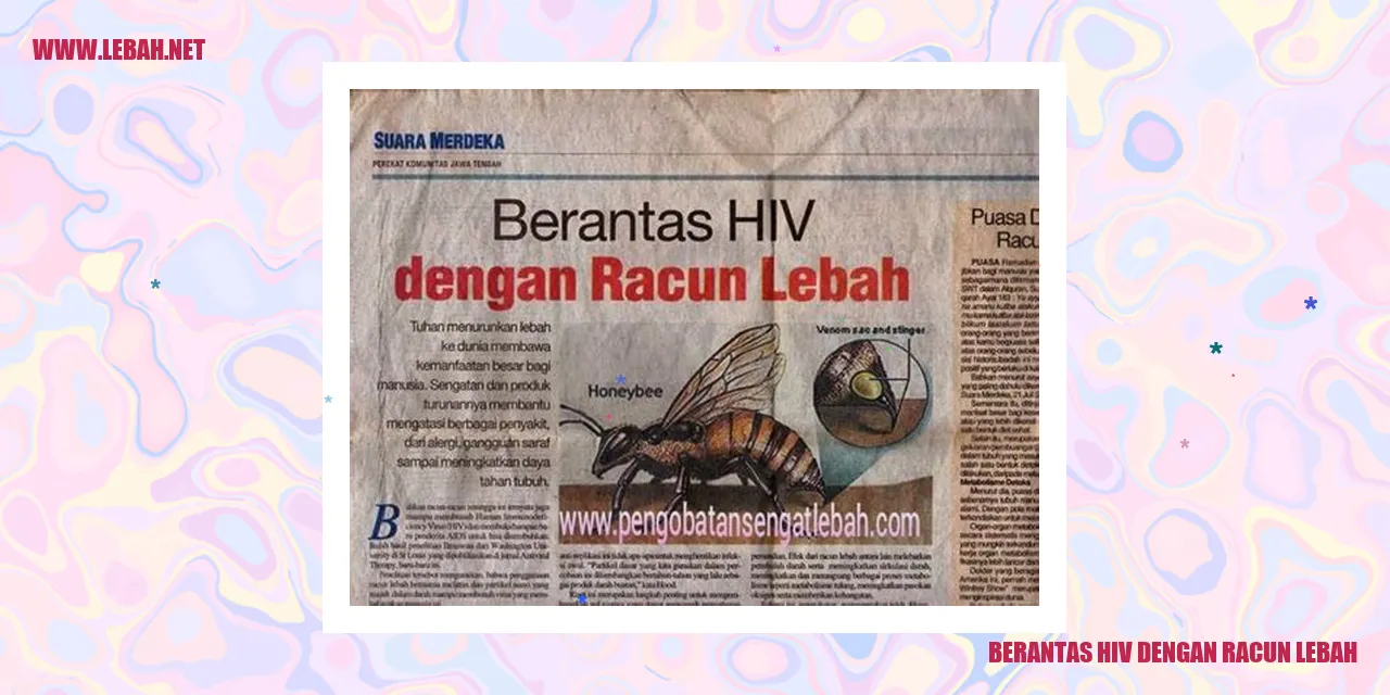 Berantas HIV dengan Racun Lebah