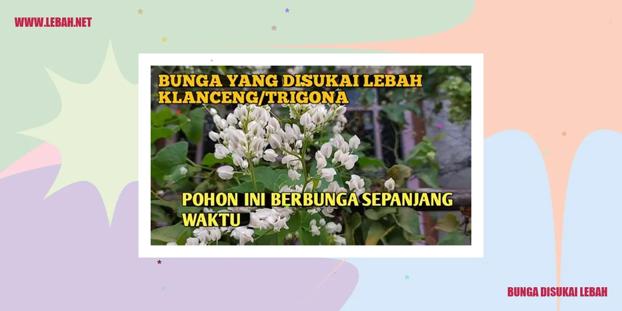 bunga disukai lebah