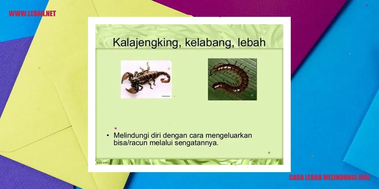 Lebah yang melindungi diri