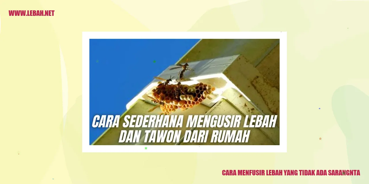 lebah yang tidak ada sarang