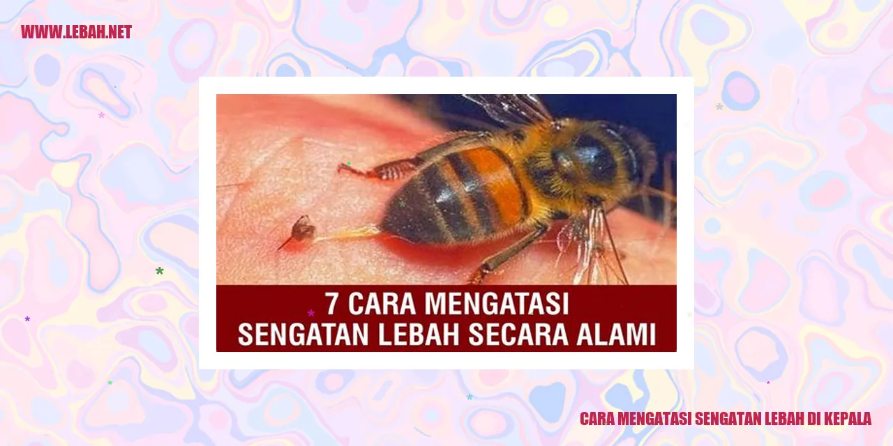 sengatan lebah di kepala