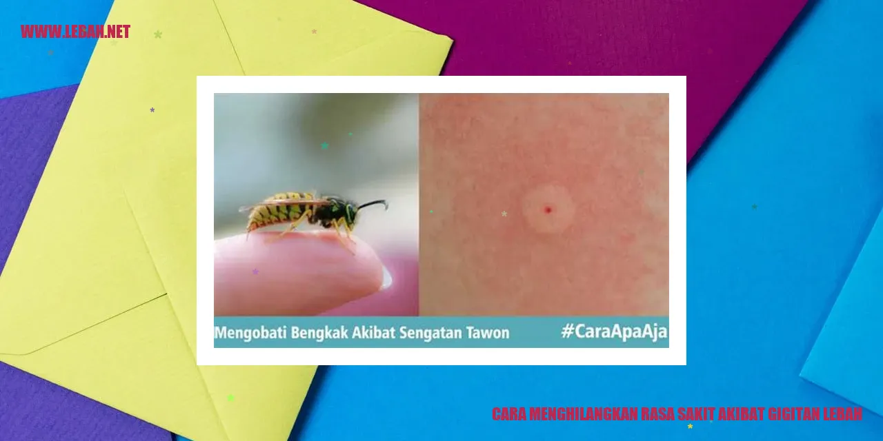 cara menghilangkan rasa sakit akibat gigitan lebah