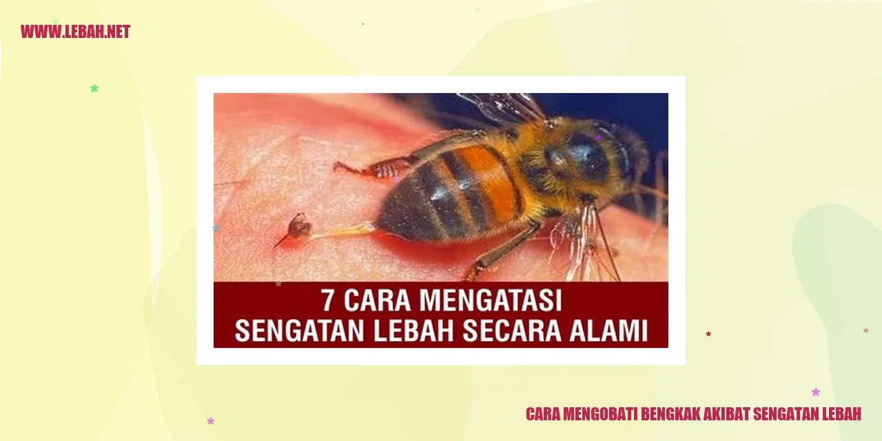 cara mengobati bengkak akibat sengatan lebah