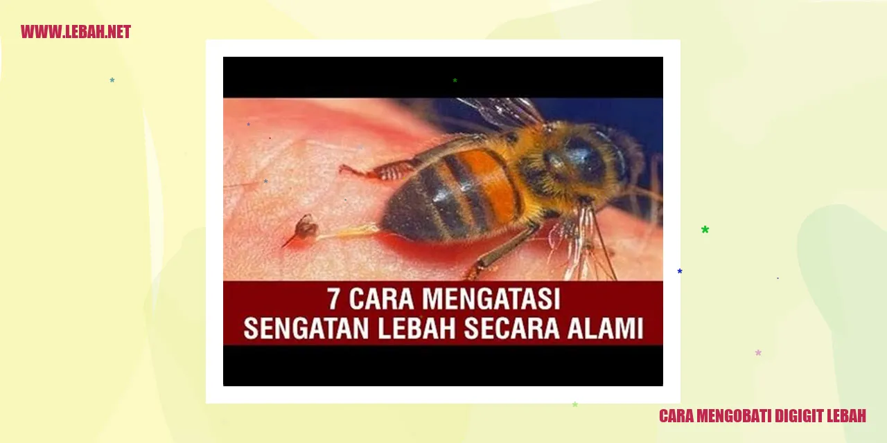 Cara Mengobati Digigit Lebah