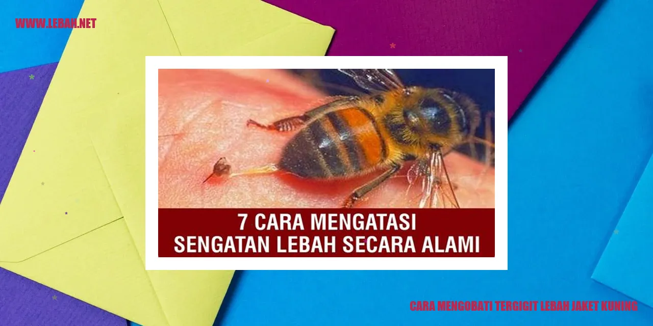 cara mengobati tergigit lebah jaket kuning