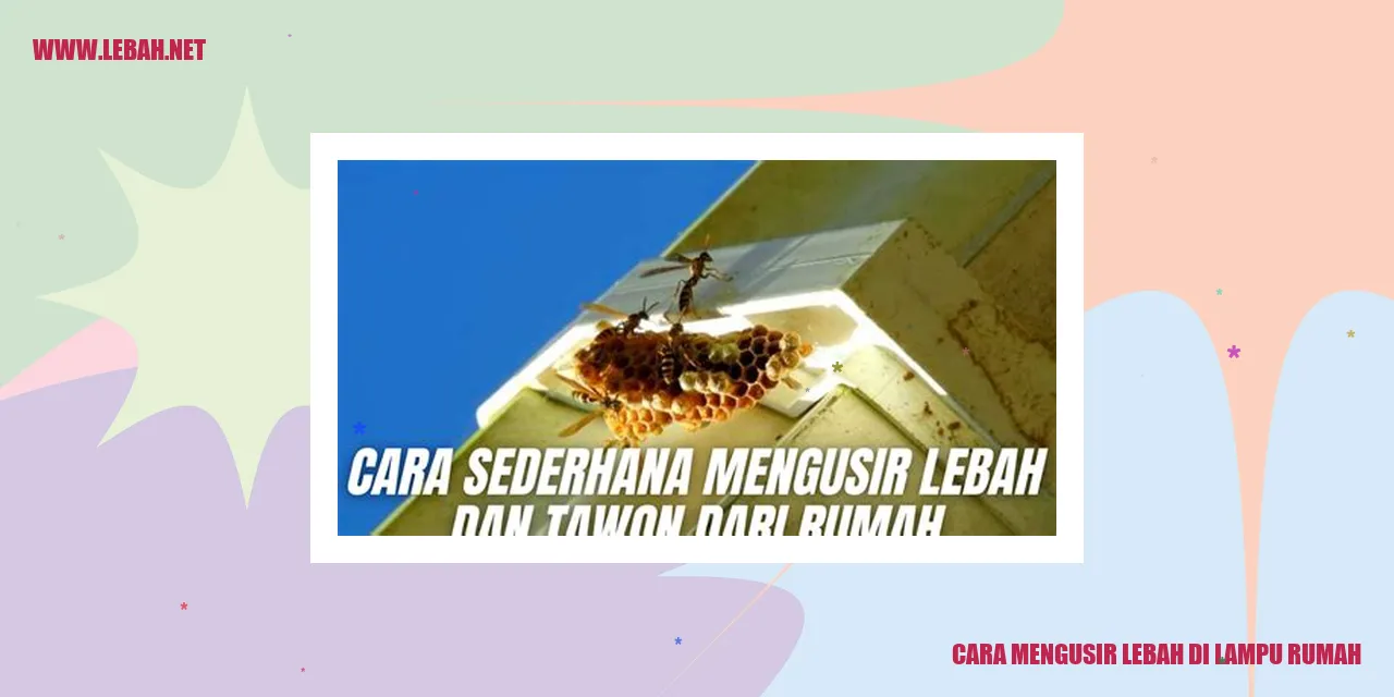 Lebah di Lampu Rumah