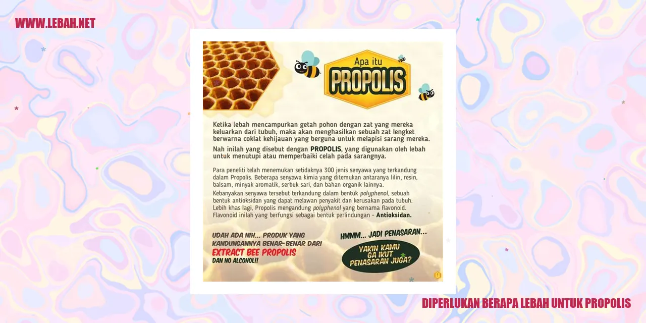 Lebah menghasilkan propolis