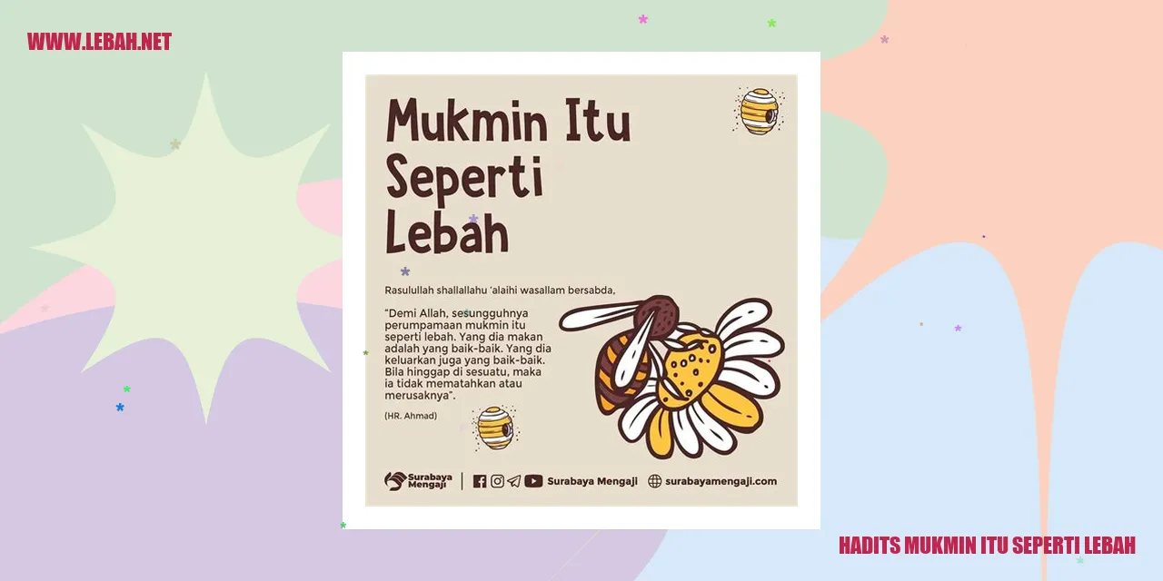 Hadits Mukmin itu Seperti Lebah