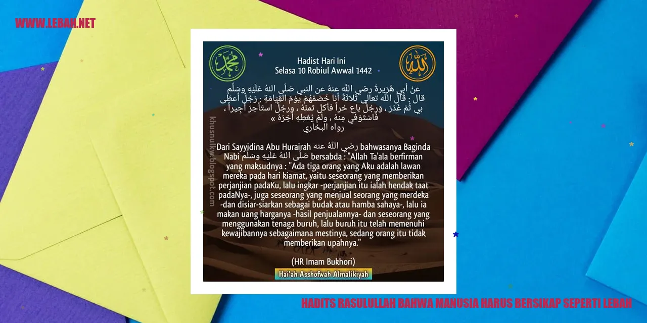 Hadits Rasulullah Bahwa Manusia Harus Bersikap Seperti Lebah