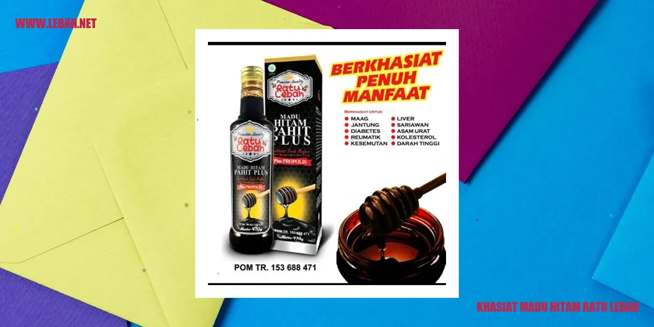 Khasiat Madu Hitam Ratu Lebah