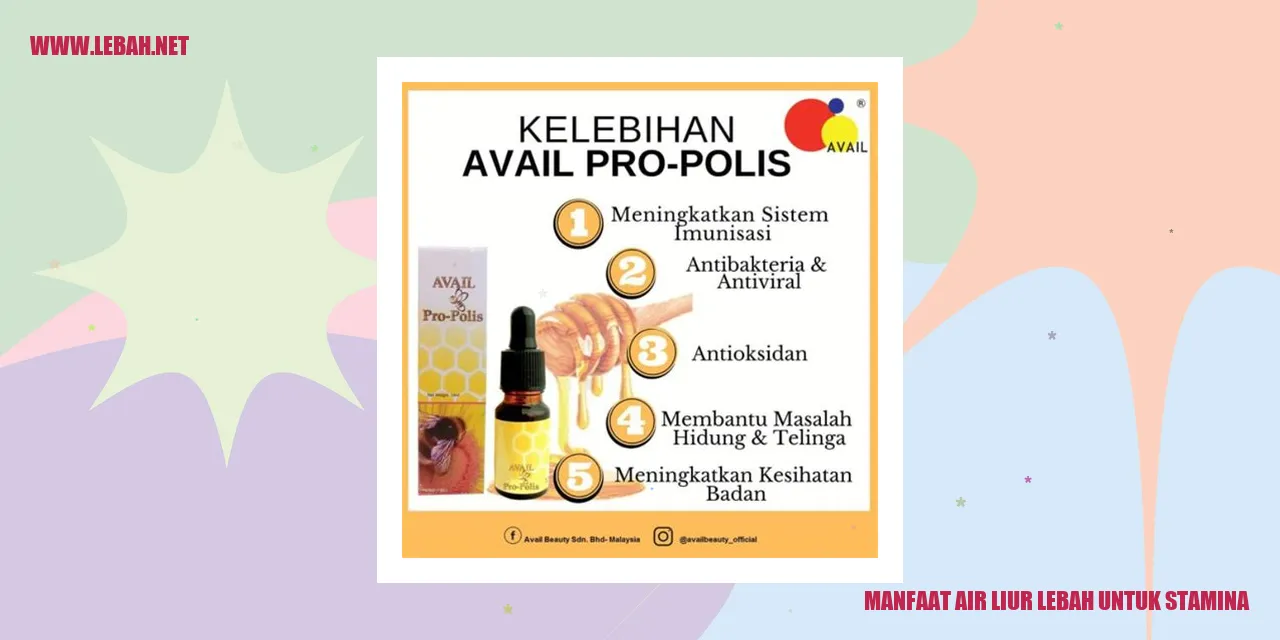 Manfaat Air Liur Lebah untuk Stamina