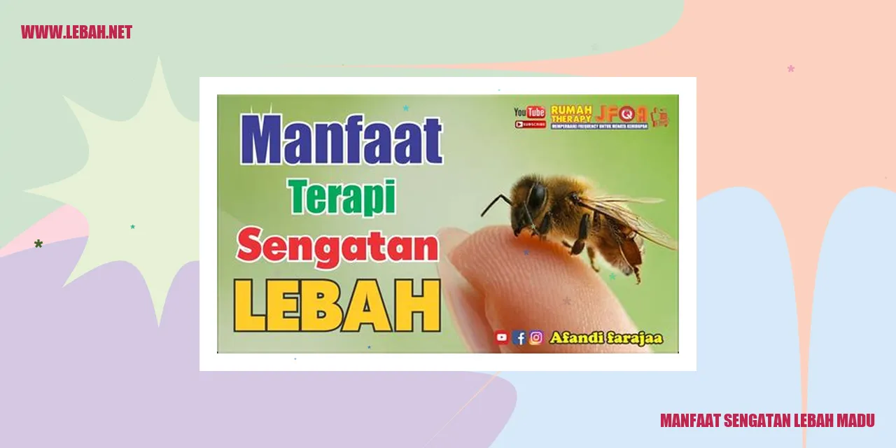 manfaat sengatan lebah madu