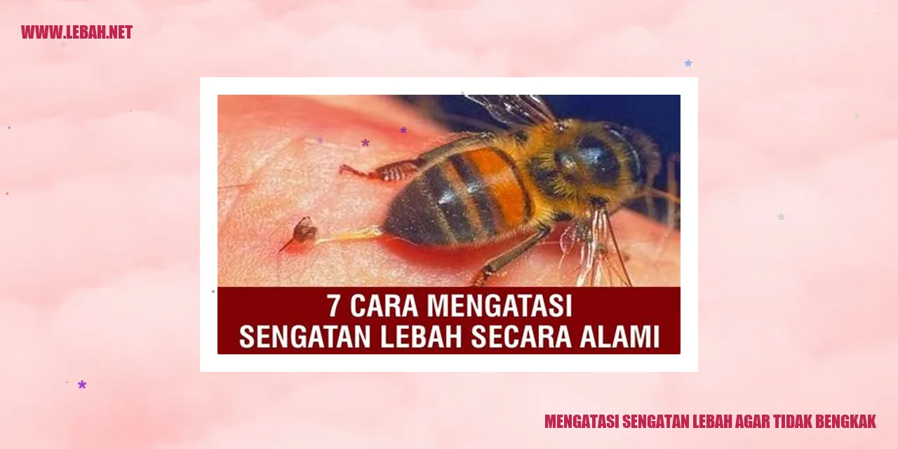 Mengatasi sengatan lebah agar tidak bengkak