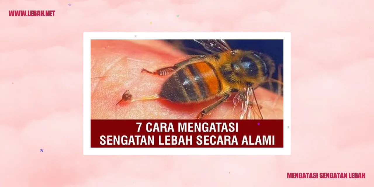 mengatasi sengatan lebah