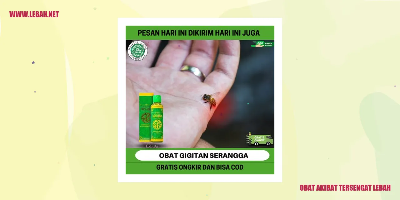 Obat akibat tersengat lebah