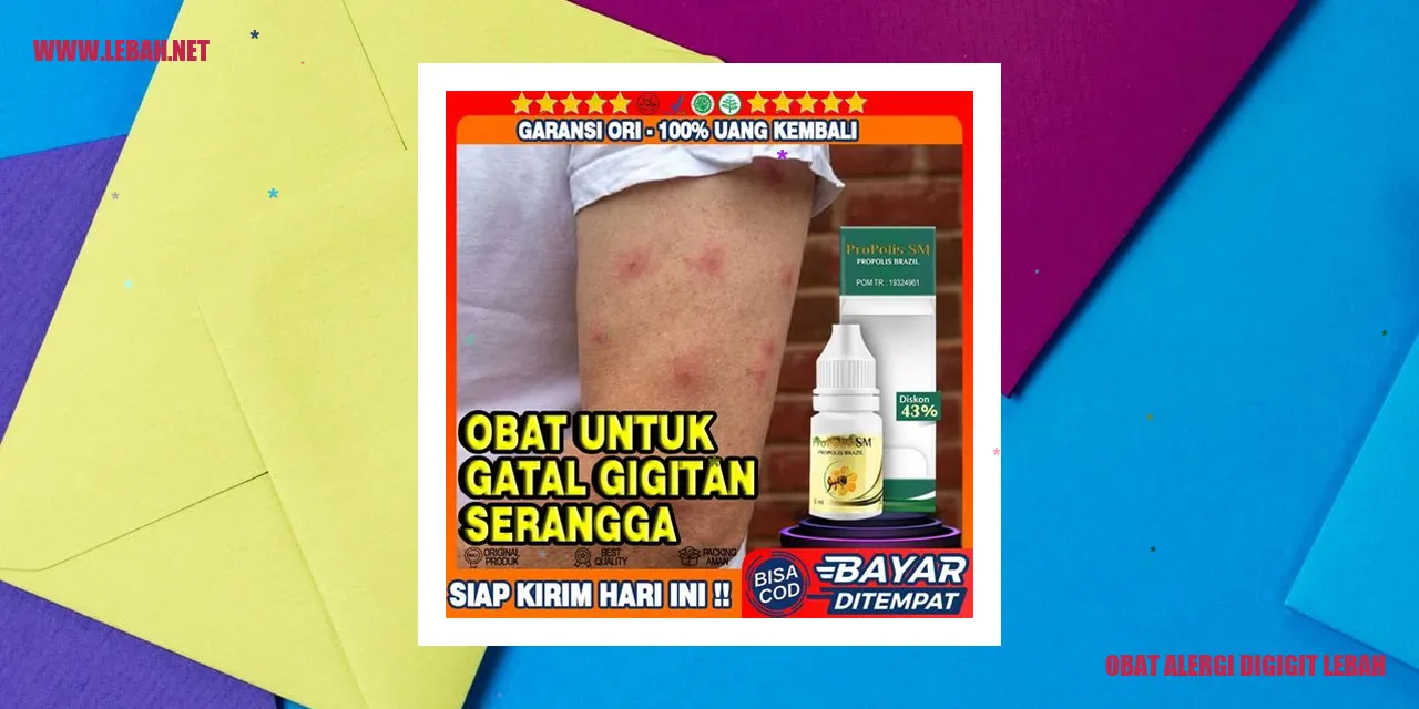 obat alergi digigit lebah