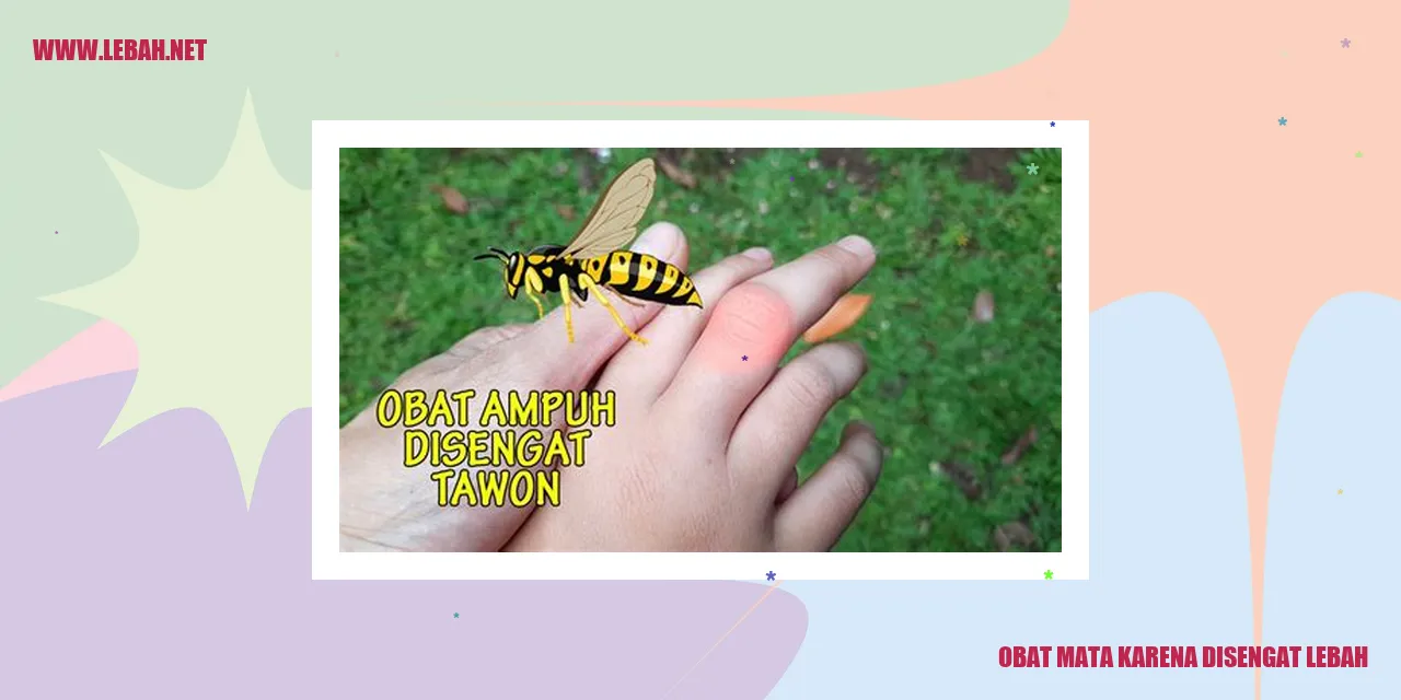 obat mata karena disengat lebah