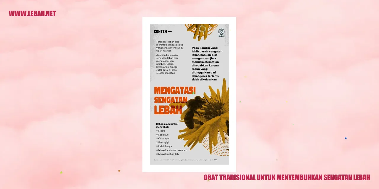 Obat Tradisional untuk Menyembuhkan Sengatan Lebah