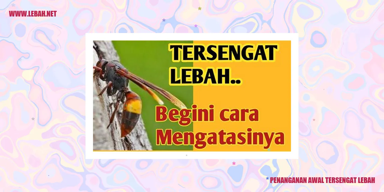 penanganan awal tersengat lebah