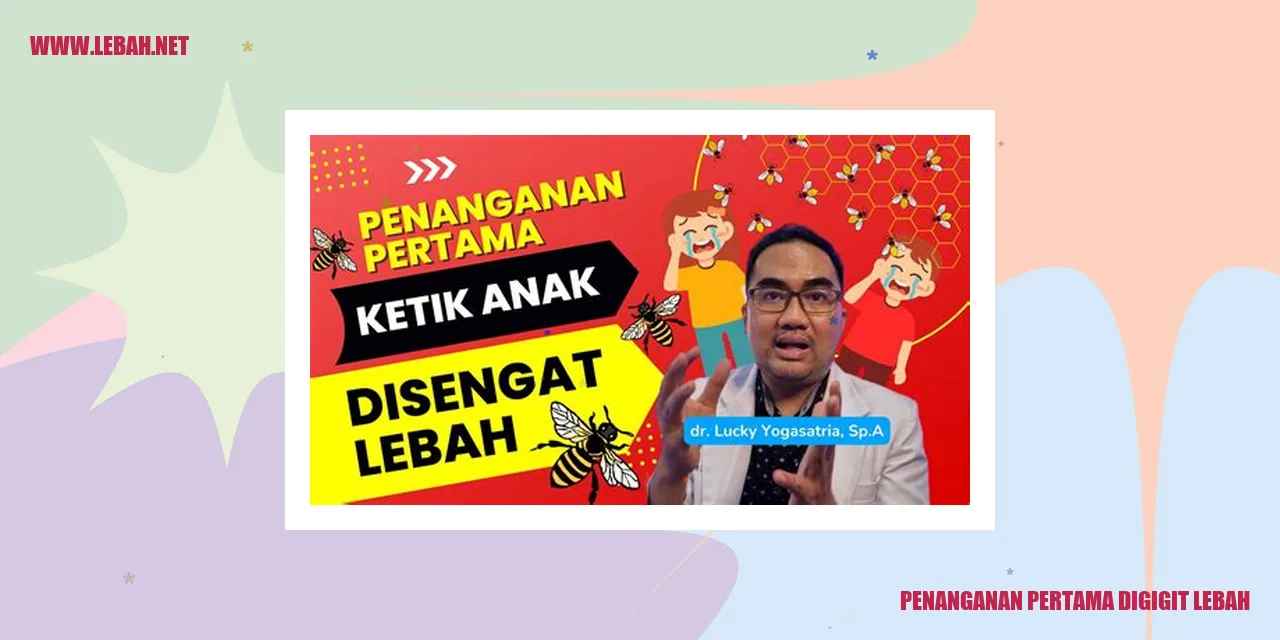 Penanganan Pertama Digigit Lebah