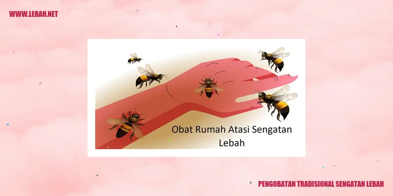 pengobatan tradisional sengatan lebah