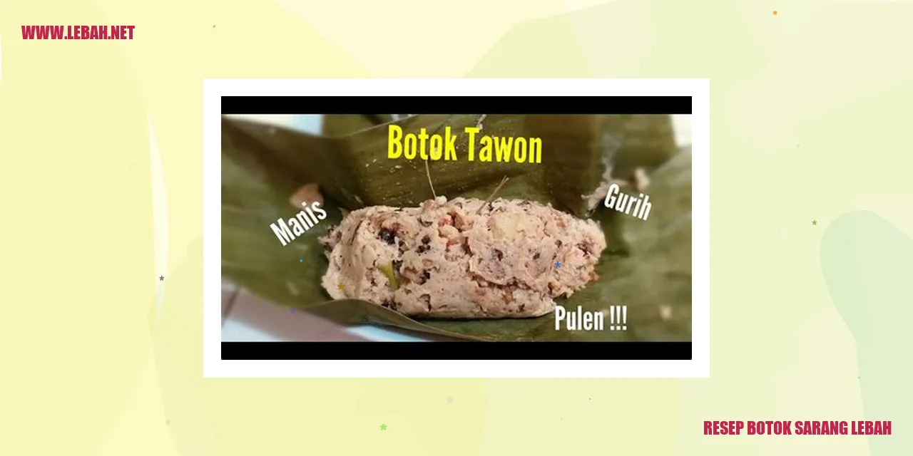 resep botok sarang lebah