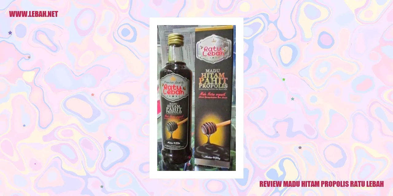 Review Madu Hitam Propolis Ratu Lebah