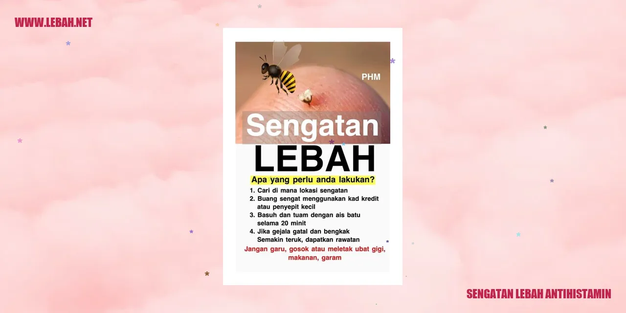 sengatan lebah antihistamin