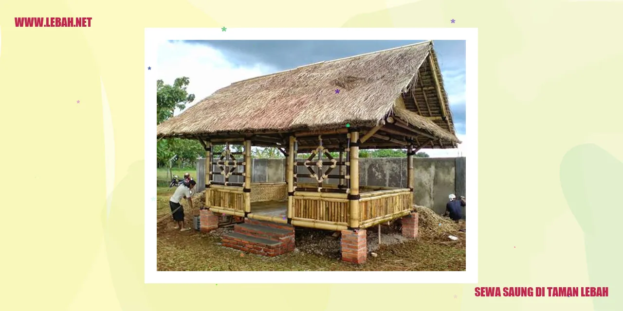 Sewa Saung di Taman Lebah