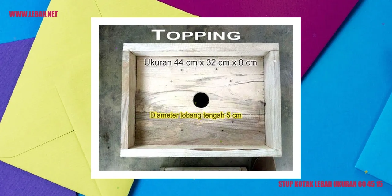 Stup Kotak Lebah Ukuran 60 45 15