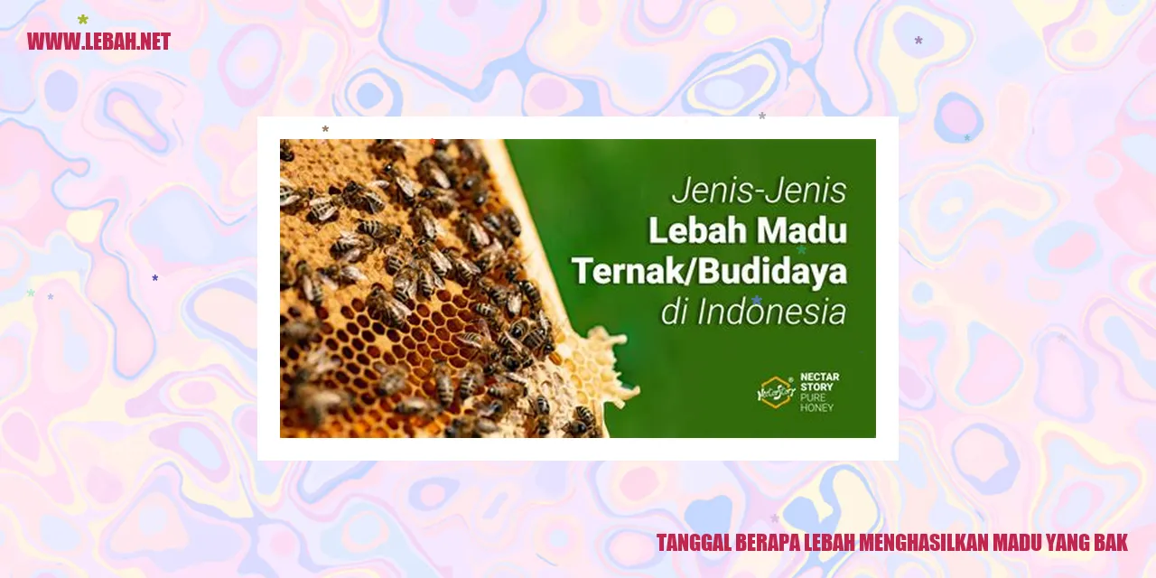 Lebah menghasilkan madu