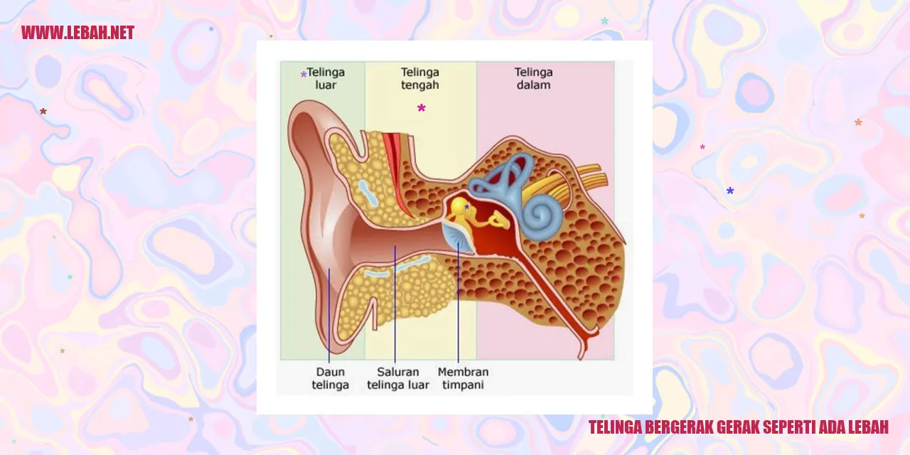 telinga bergerak gerak seperti ada lebah