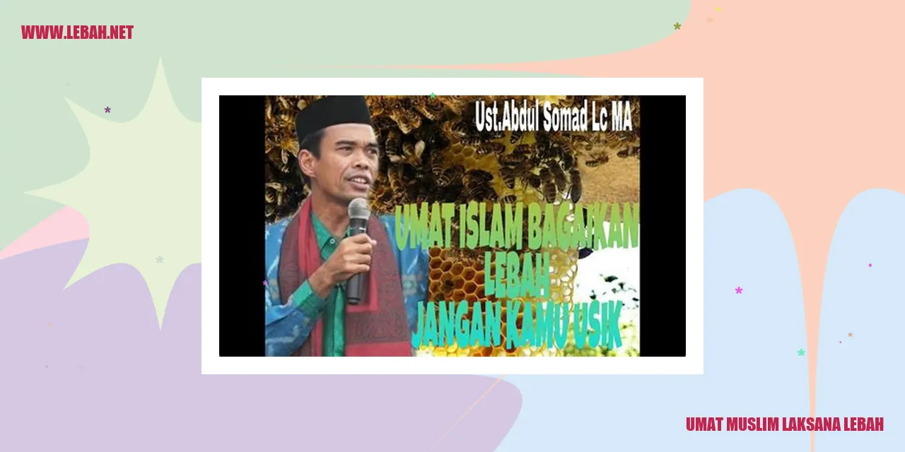 Gambar Umat Muslim Laksana Lebah